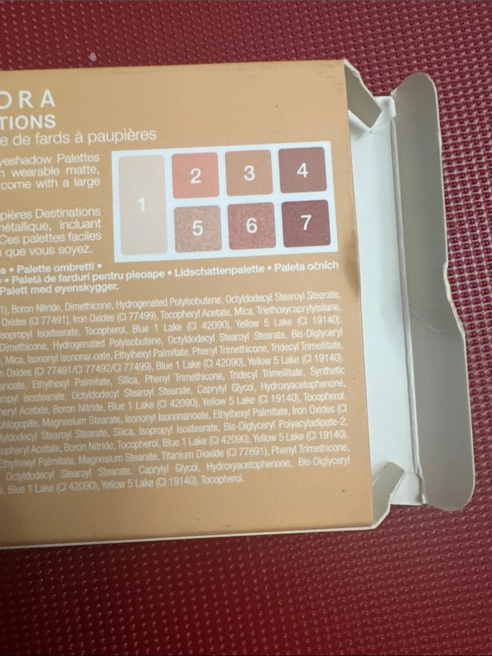 Sephora Destinations Neutral & Warm Earthtone Eyeshadow Palette